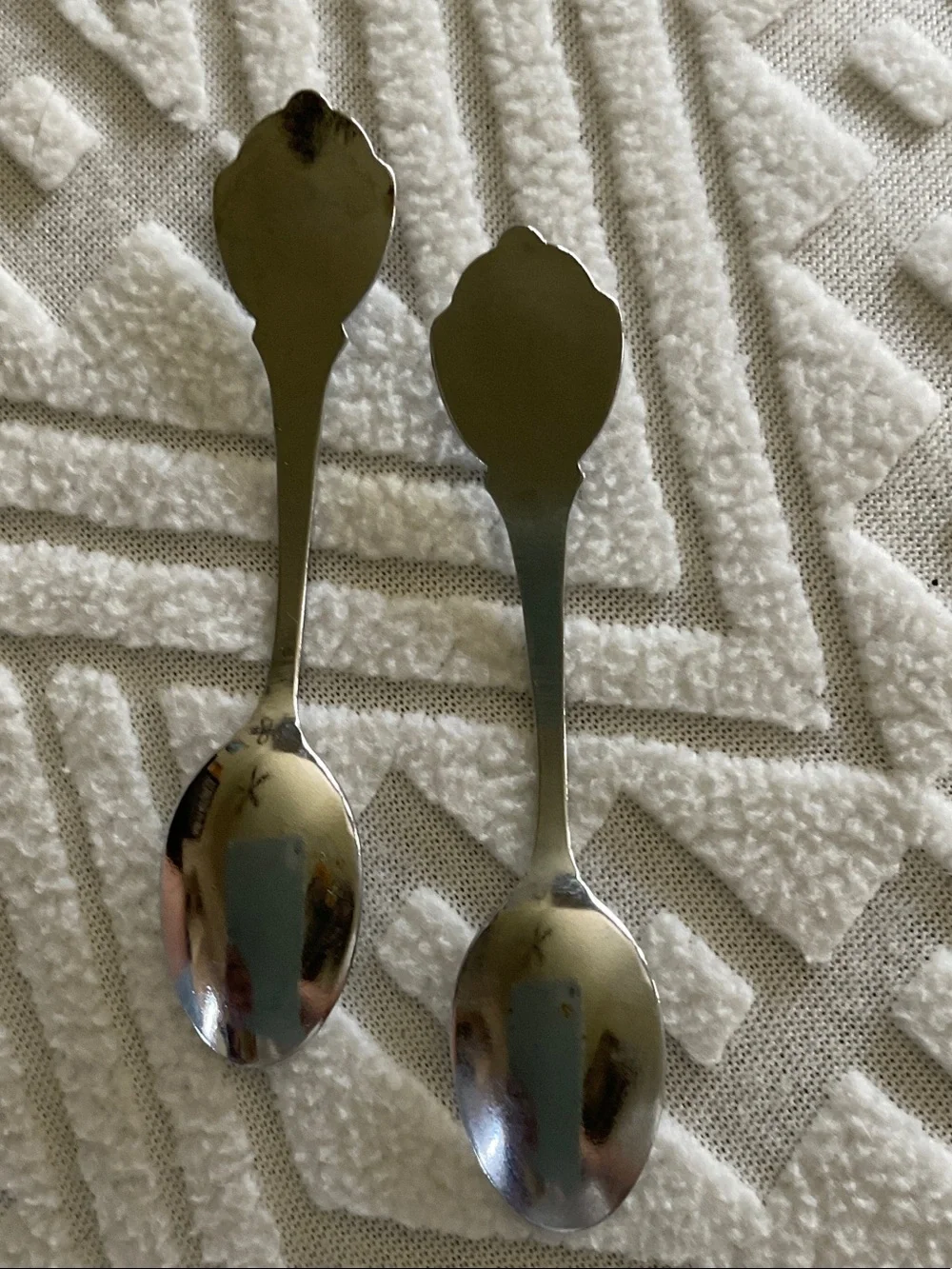 Silver-Tone Colorado & Arkansas Collectible Souvenir Spoons - Set of 2